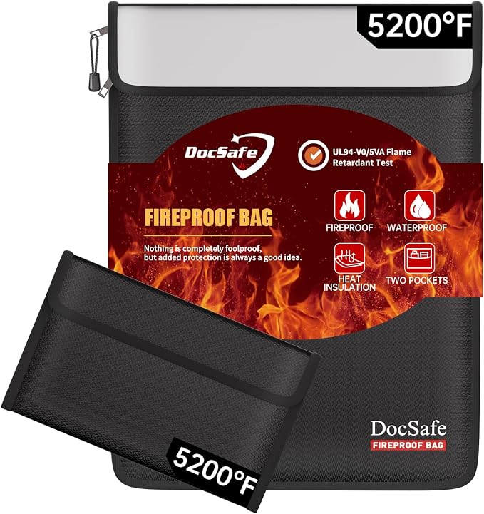 DocSafe Fireproof Document Bag by DocSafe