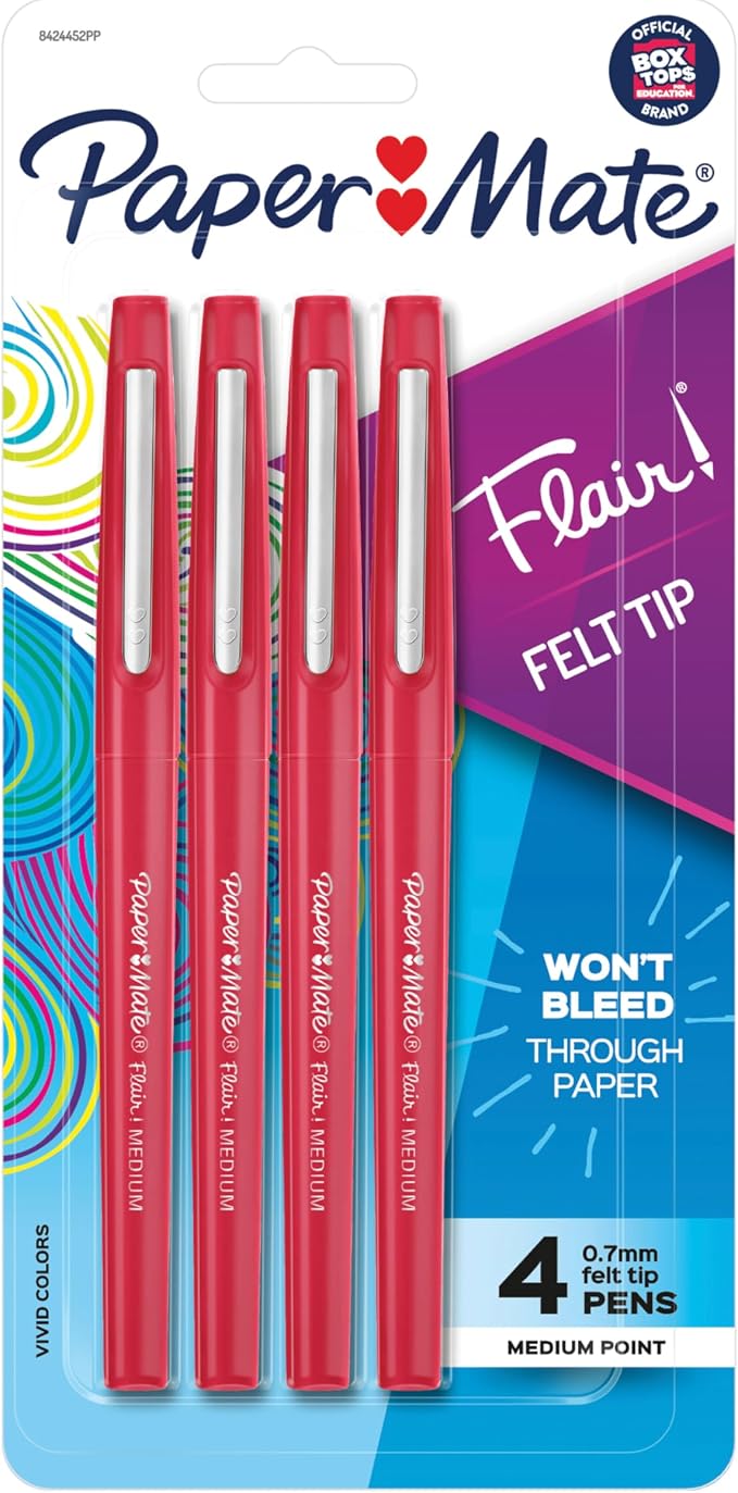 Paper Mate Flair Felt Tip Pens, Medium Point by Unknown