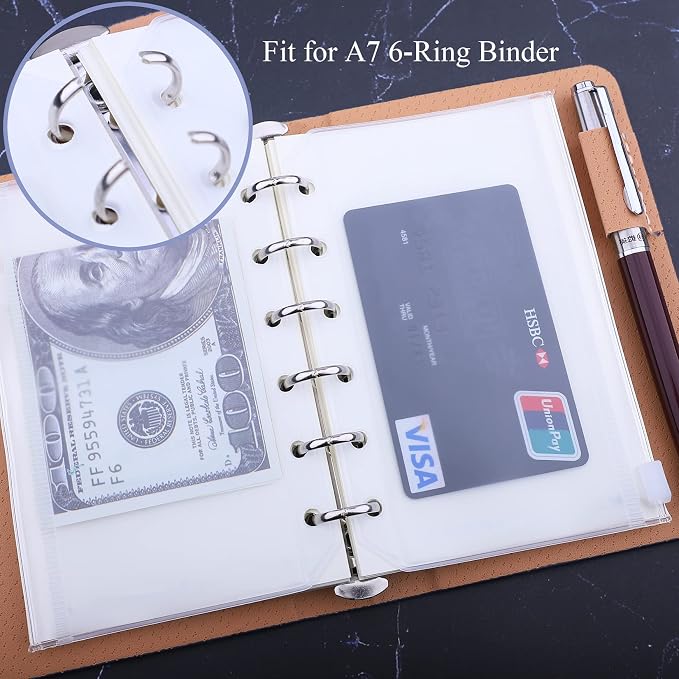 Antner 12pcs A7 Mini Binder Pockets - Image 3