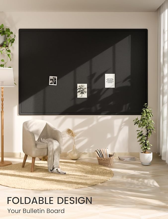 Fluxynara Large Bulletin Board, 70.8" x 47.2" Cork Board Alternative - Image 6