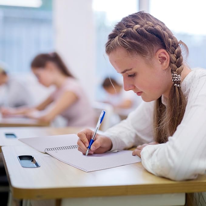 Graph Paper Spiral Notebook - Graph Paper Notebook, Quad Ruled Grid Notebooks, Perforated Pages - 10.5 X 8 Inches - 1 Subject Wirebound Notebook - Assorted Colors - 100 Sheets per Book - (Bulk - 48 Pack)-DeskLoop Office