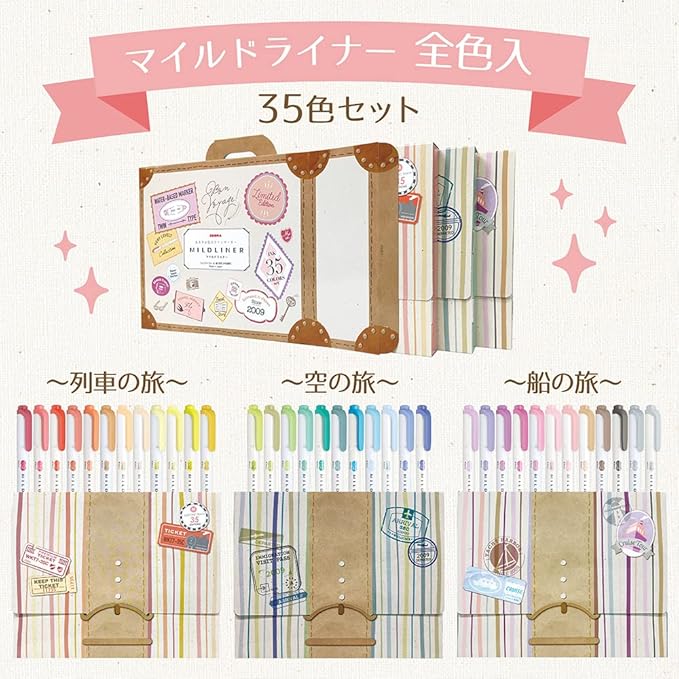 ZEBRA WKT7-35C Highlighter, 35 Color Set, Gift Box Included - Image 3