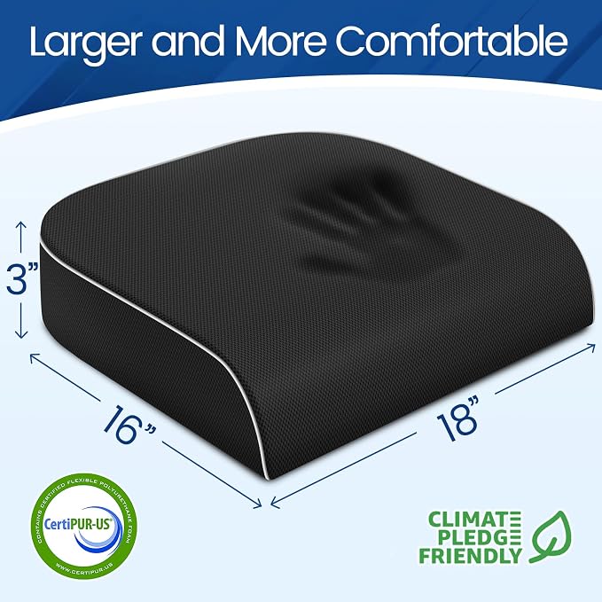 SweetSlubr Seat Cushion for Tailbone Pain Relief, Office Chair Cushion - Image 2