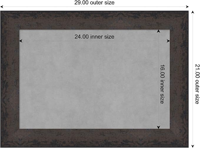 Amanti Art Black Framed Magnetic Board 21x29 Medium Vision Board - Image 4