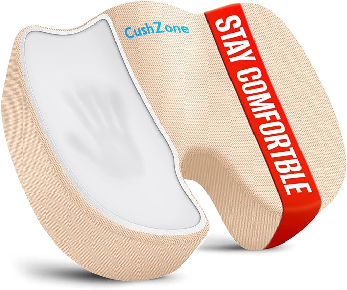 CushZone Seat Cushion, Office Chair Cushions, Car Seat Cushion, Non-Slip by CushZone