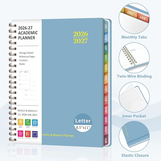 Planner 2026-2027, Weekly and Monthly Academic Planner, July 2026 - Image 4