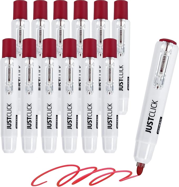 carrotez Retractable Dry Erase Markers, Click Dry Erase Whiteboard Markers by Carrotez