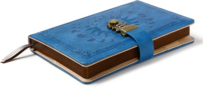 ZXHQ Lockable Diary for Women & Men, Secret Diary for Girls, Refillable Leather - Image 2