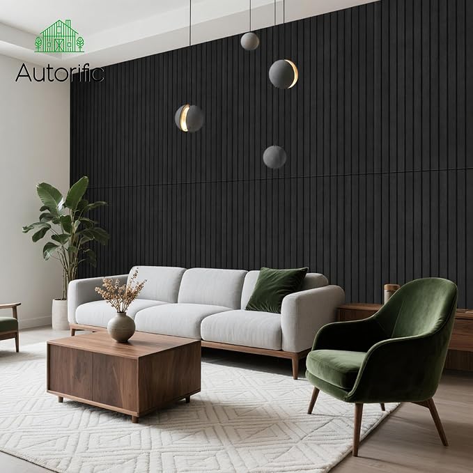 AUTORIFIC Wood Veneer Sound Panels, 10 Pack 47.2”x23.6” Wall Panels, Decorative - Image 6