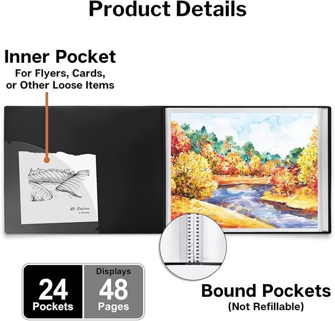 Dunwell 11x14 Portfolio Binder, Presentation Book - Image 5