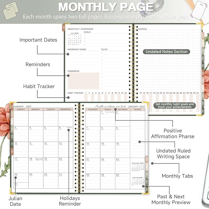 2026-2027 Academic Planner, Weekly & Monthly Appointment Book from Jul. 2026 - Image 4