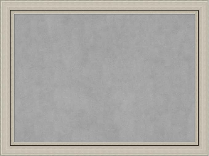 Amanti Art Silver Framed Magnetic Board 24x32 Medium Vision Board by AmantiArt