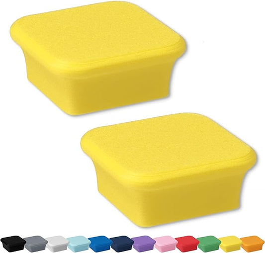 Glassboard Studio MiniBar Magnet - Strong Neodymium Rare Earth Magnets for Fridge, Whiteboard, Locker & Magnetic Glassboards - Crafting & Office Use - Strong Fridge Magnets (Sunshine Yellow, 2)-DeskLoop Office