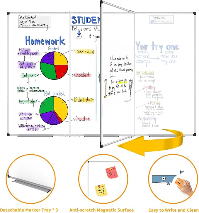 XBoard Extra Large Magnetic Whiteboard 118 x 48 Inch - Image 6