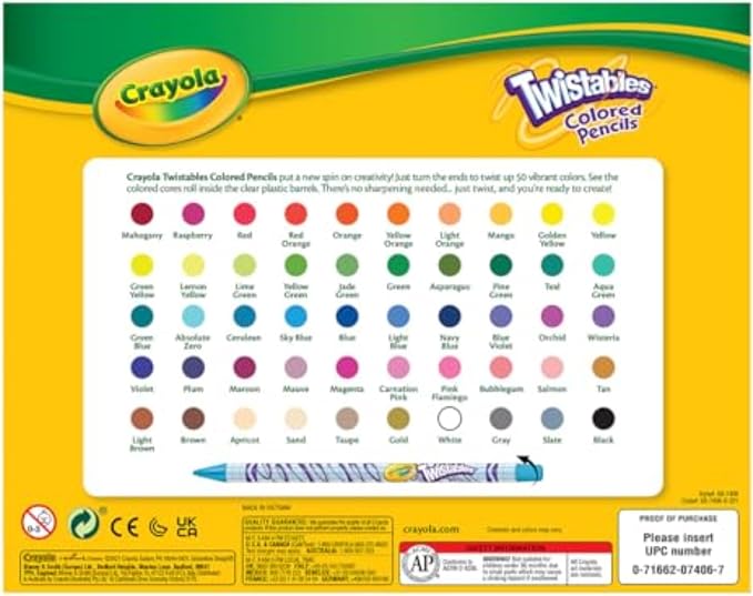 Crayola Twistables Colored Pencil Set, Cool Back to School Supplies - Image 7