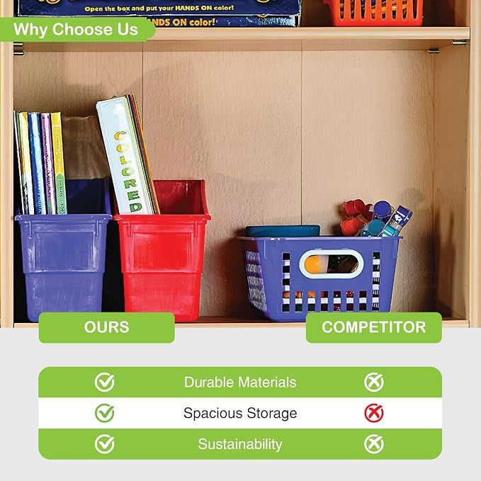 Fun Express Magazine Holder Book Bins 6 Pack - Image 6