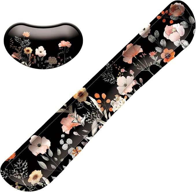 Keyboard Wrist Rest Mouse Wrist Support Set, Memory Foam Wrist Rest Pad by LIZPARE