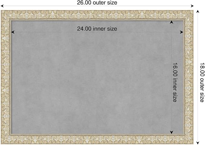Amanti Art Silver Framed Magnetic Board 18x26 Medium Vision Board - Image 2