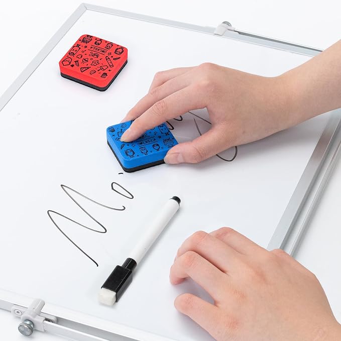 OWLKELA 30Pcs Dry Erase Erasers, Magnetic Whiteboard Eraser, Mini Whiteboard - Image 6