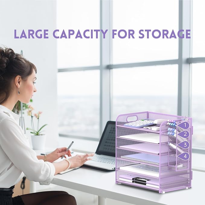 SUPEASY 6 Tier Paper Organizer - Image 7
