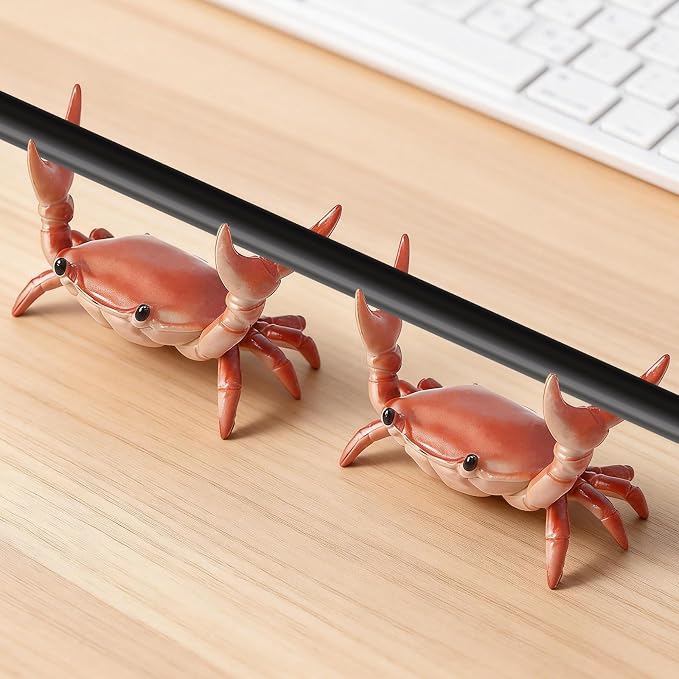 2 Pack Desk Crab Pen Holder, Creative Weightlifting Crab Pencil Stand Holder - Image 6