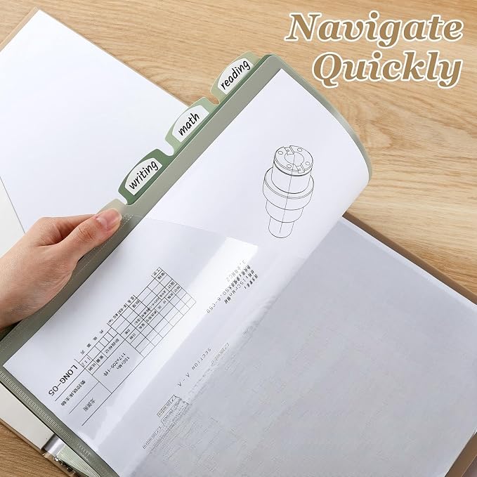 Epakh 24 Pcs Binder Dividers for 3 Rings Binders Index Dividers - Image 5
