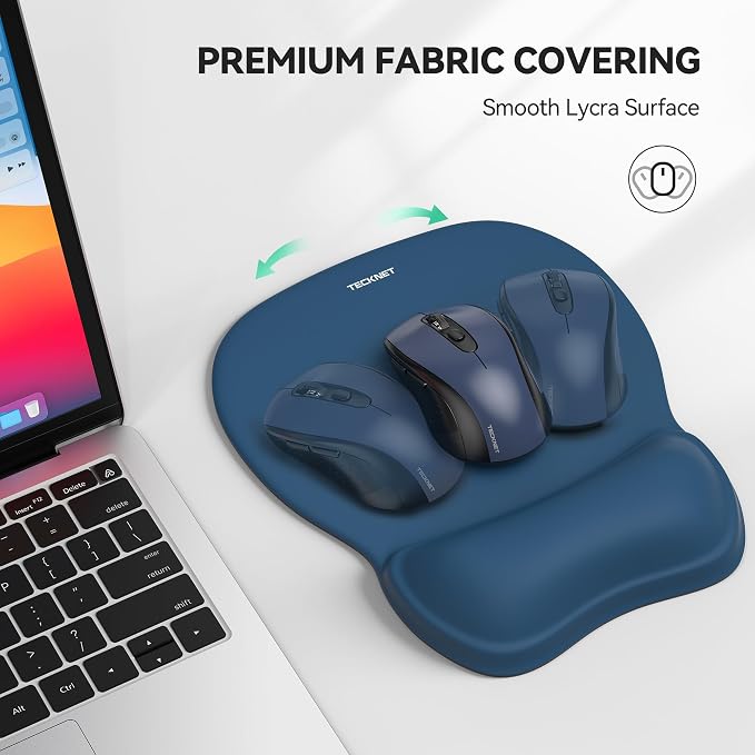 TECKNET Gel Mouse Pad with Wrist Rest, Ergonomic Office Mousepad with Wrist - Image 4