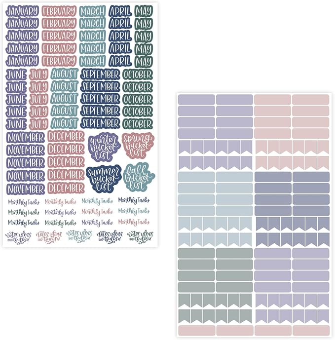 bloom daily planners Calendar Essentials Planner Stickers - Image 3