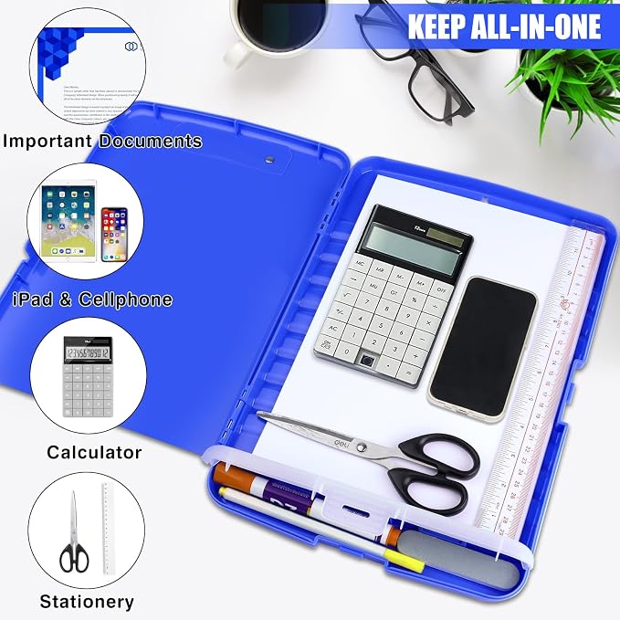 Clipboard with Storage Heavy Duty, Clip Boards 8.5x11 with Pen Holder, High - Image 2