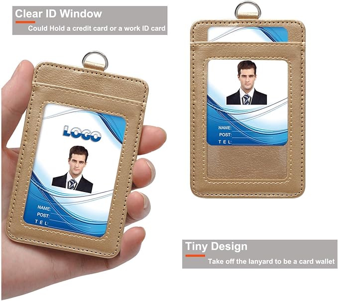 PU Leather ID Badge Holder, Life-Mate ID Badge Holder - Image 3