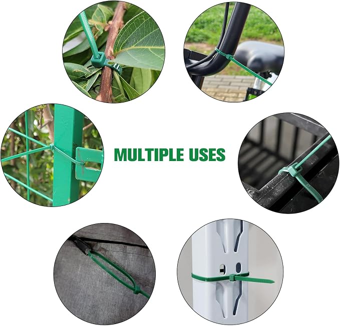 Zip Ties Assorted Sizes, 400 Pack, Plastic Wire Ties - Image 4