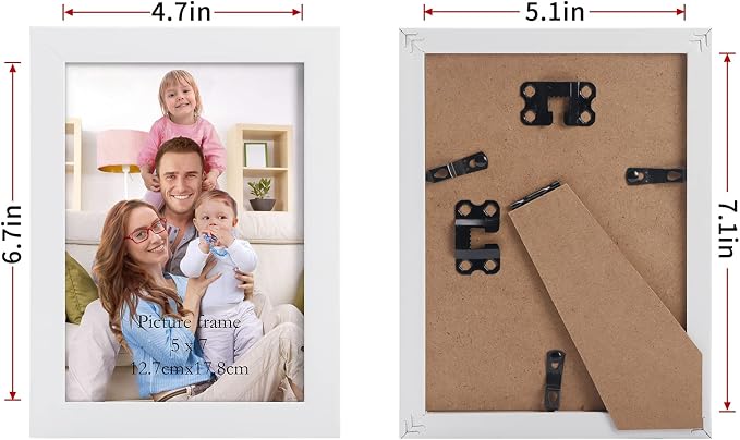 Giftgarden White 5x7 Picture Frame Pack of 12 - Image 2