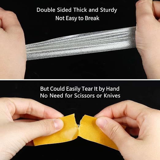 MILEQEE 4Pack Double Sided Tape Heavy Duty, 2in x 66FT, Super Sticky Resistente - Image 4