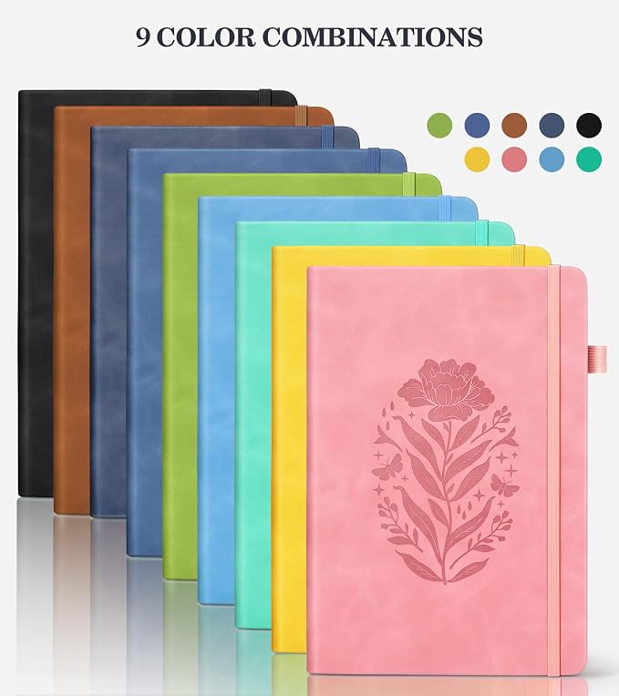 Lined Journal Notebook for Men Women, A5 Leather Journals for Writing, 200 - Image 5