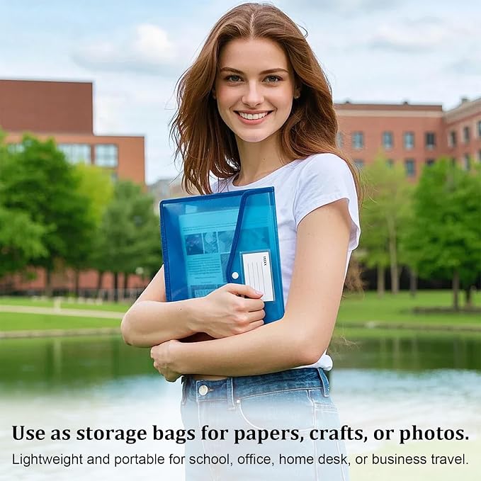 CUTHOLLOW Plastic Expandable File Organizer Folder - Image 7