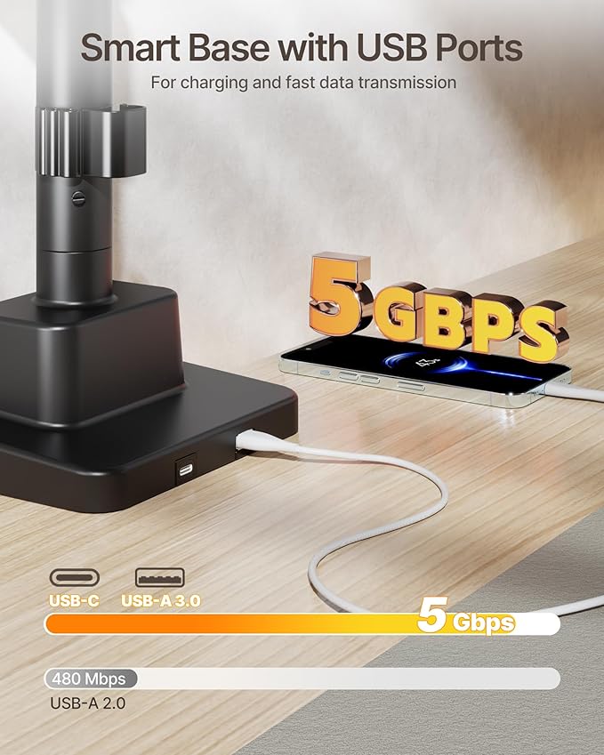 monTEK 17-57 Inch Dual Ultrawide Monitor Arm for Up to 59.4lbs Screen, Aluminum Heavy-Duty Gas Spring Vertical Stackable Curved Screen Adjustable Monitor Stand,75/100mm Vesa Mount, Black-DeskLoop Office