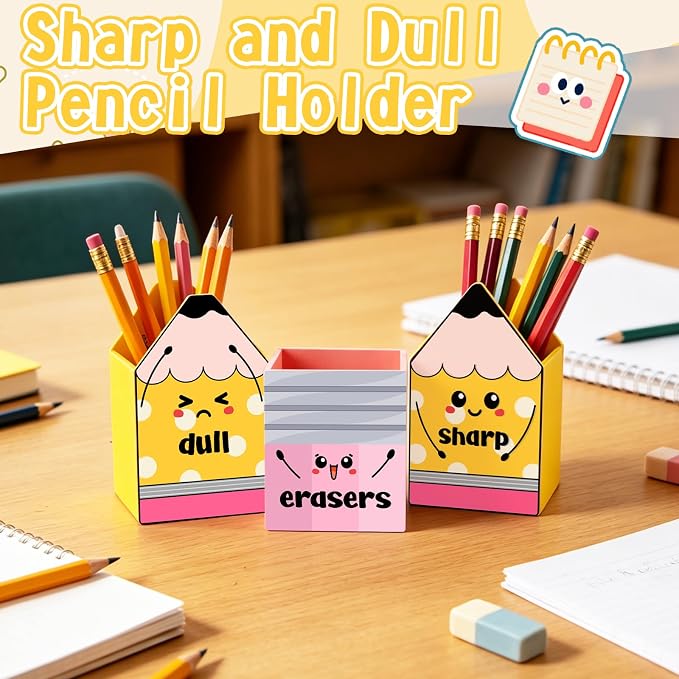 ZCPZT 3 Pcs Sharp and Dull Pencil Holder Eraser Buckets - Image 6