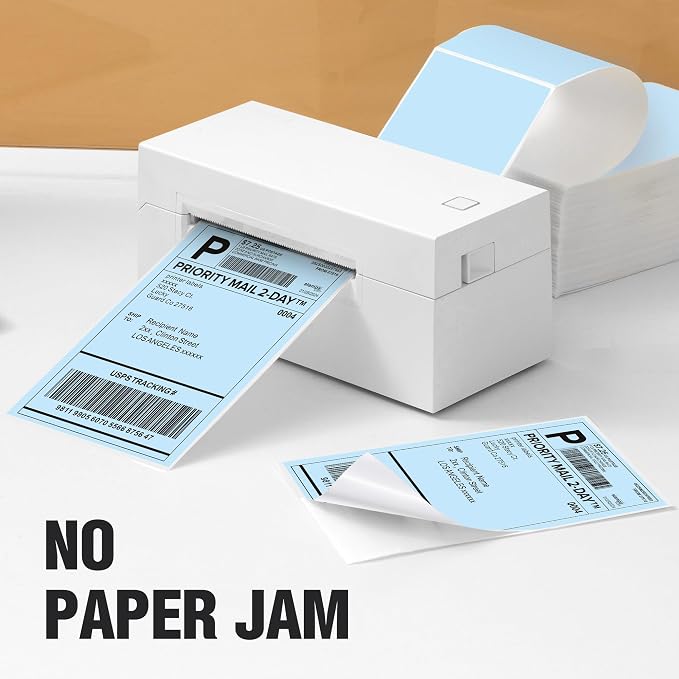 4"x6" Blue Direct Thermal Labels, 500 Fanfold Shipping & Address Label Paper - Image 6