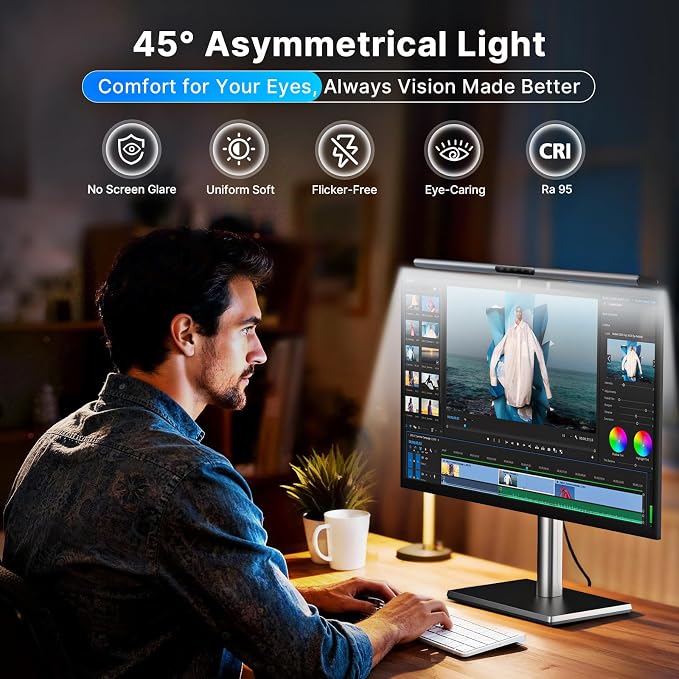 Syrinx 16.7" Computer Monitor Light Bar - Image 3