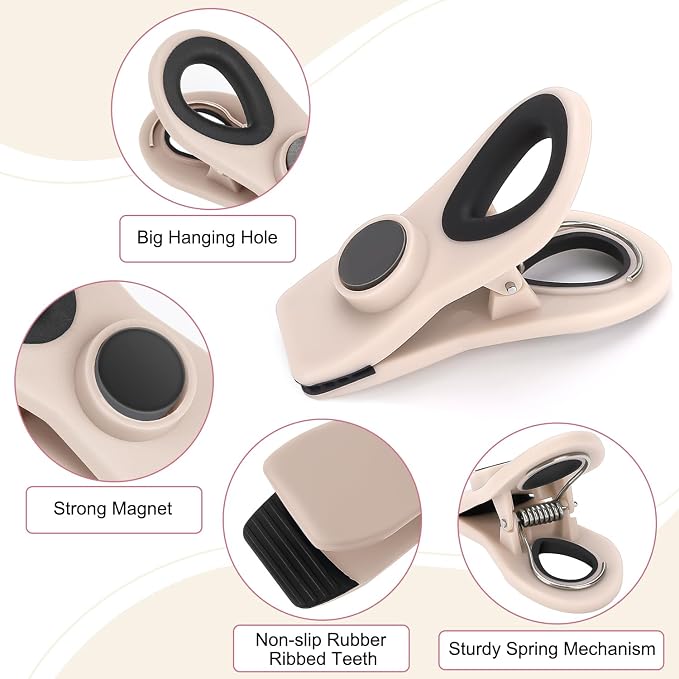 TACGEA Chip Clips, Magnetic Bag Clips - Image 6
