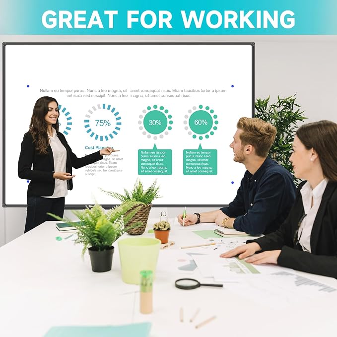 JILoffice Large Magnetic White Board, Dry Erase Board 72 x 48 Inch - Image 4