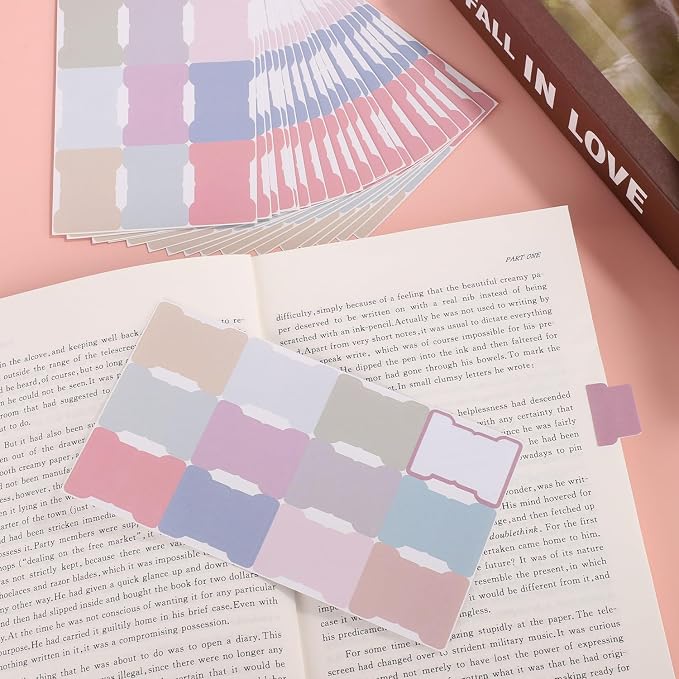 20 Sheets/240 Pieces Sticky Index Tabs, Double Sided Book Page Markers Tabs - Image 3