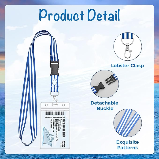 6 Pack Lanyards for Cruise Ship Cards - Image 3