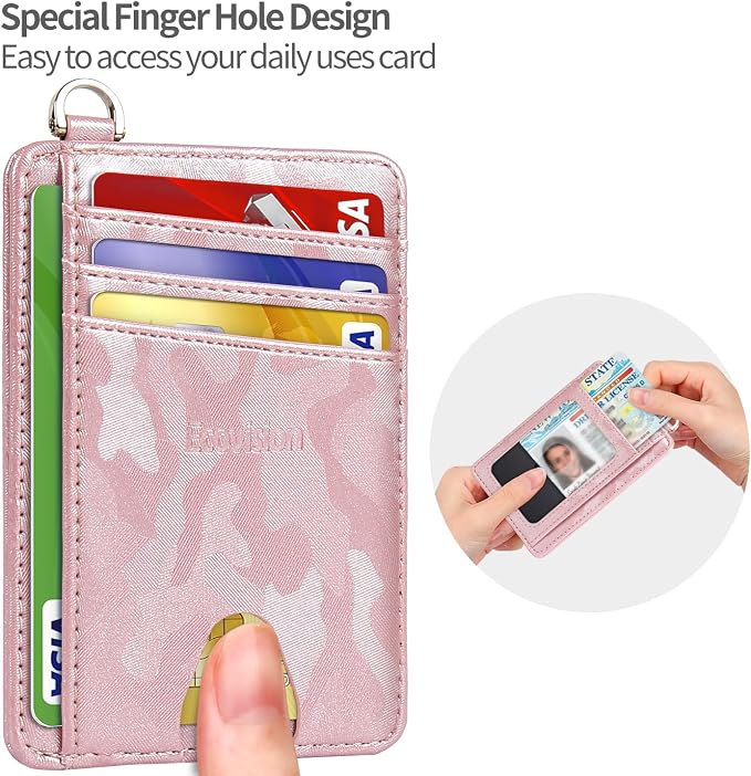 Slim Minimalist Front Pocket Wallet, RFID Blocking Credit Card Holder Wallet - Image 6