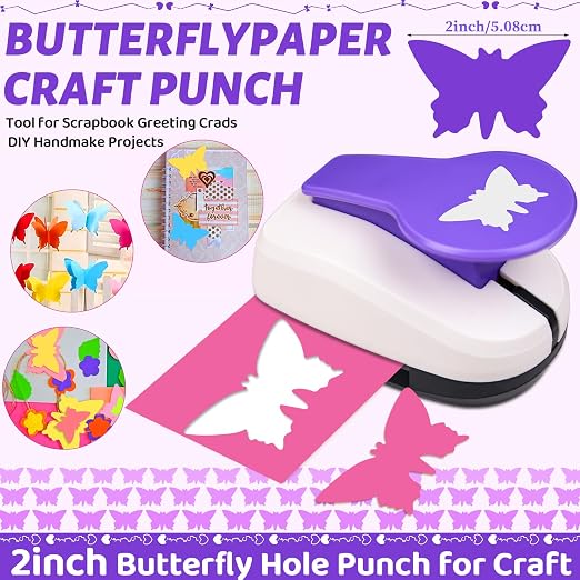 Butterfly Punch 2 Inch, Butterfly Craft Puncher - Image 4