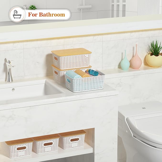Ohmlove Plastic Storage Baskets - Image 6