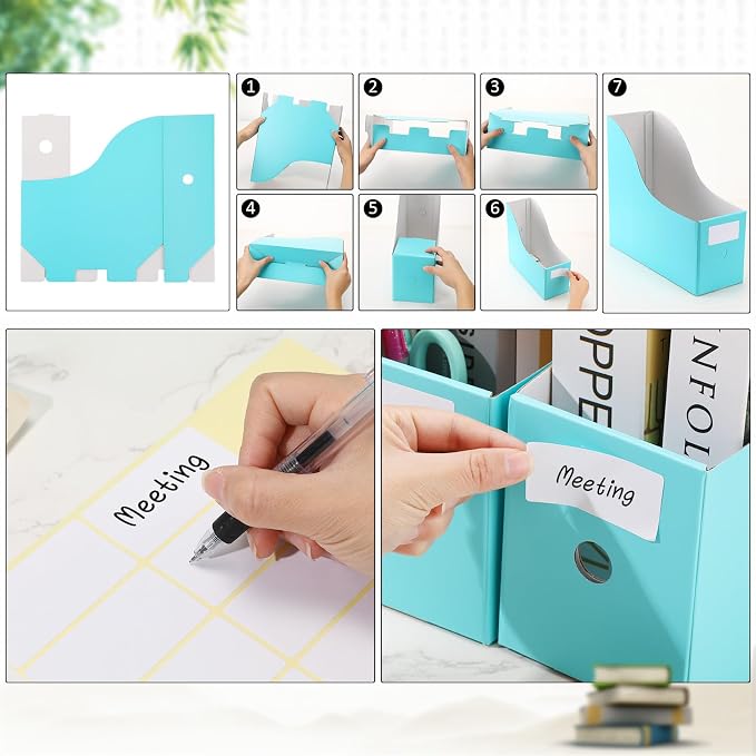Geyee 50 Pcs Cardboard Magazine Holder Magazine File Holder Magazine Storage - Image 5
