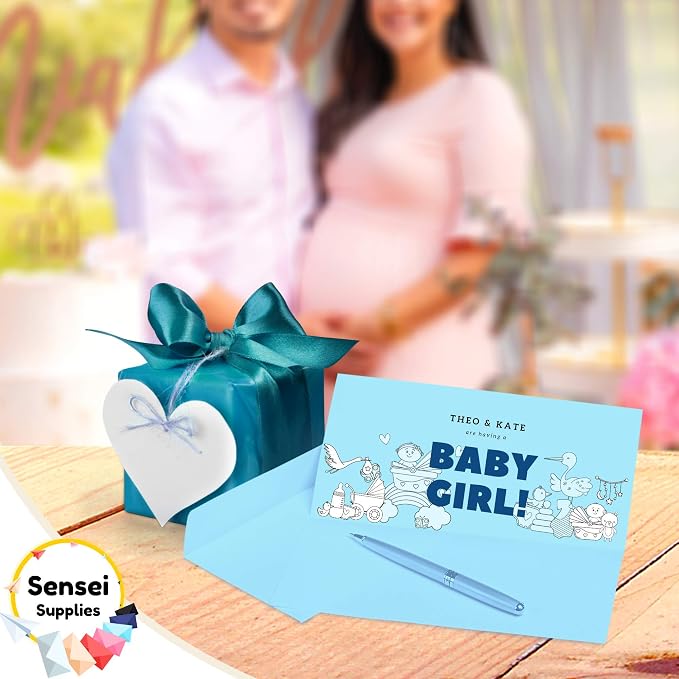 110 5x7 Light Blue Invitation Envelopes - Image 5