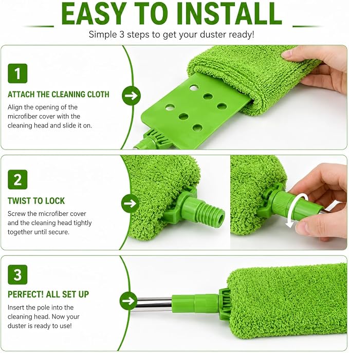 Retractable Gap Dust Cleaner Under Appliance Cleaning Tool, Flat Duster - Image 3
