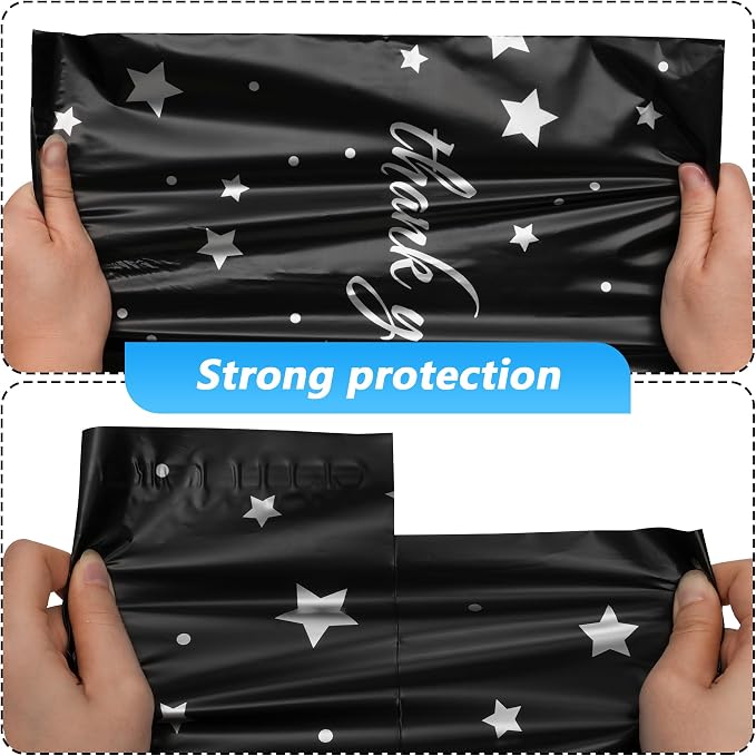 Thank You Poly Mailer 10x13 Inch 25 Pcs, Waterproof and Tear-Resistant Shipping - Image 4